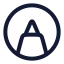 Pentool icon with stroke rounded style