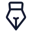 Pentool icon with stroke standard style