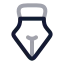Pentool icon with twotone rounded style