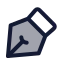 Pentool icon with duotone standard style