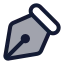 Pentool icon with duotone standard style