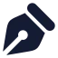 Pentool icon with solid rounded style