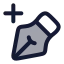 Pentooladd icon with duotone rounded style