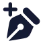 Pentooladd icon with solid rounded style