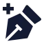 Pentooladd icon with solid sharp style