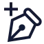Pentooladd icon with stroke sharp style