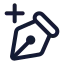 Pentooladd icon with stroke standard style