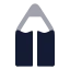 Pencil icon with bulk rounded style