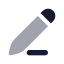 Penciledit icon with bulk rounded style