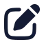 Penciledit icon with solid rounded style
