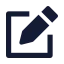 Penciledit icon with solid sharp style