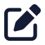 Penciledit icon with solid standard style