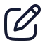 Penciledit icon with stroke rounded style