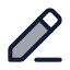 Pencilline icon with duotone standard style