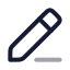 Pencilline icon with twotone rounded style