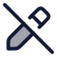 Penciloff icon with duotone rounded style