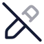 Penciloff icon with twotone rounded style
