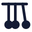 Pendulum icon with solid standard style