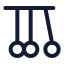 Pendulum icon with stroke rounded style