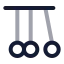 Pendulum icon with twotone rounded style