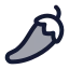 Pepper icon with duotone standard style
