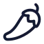 Pepper icon with stroke standard style