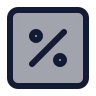 Percent Square icon preview
