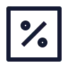 Percent Square icon preview