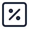 Percent Square icon preview