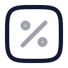 Percent Square icon preview