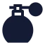 Perfume icon with solid sharp style