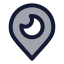Periscope icon with duotone standard style