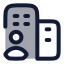 Permanentjob icon with duotone rounded style