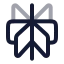 Perplexityai icon with twotone rounded style