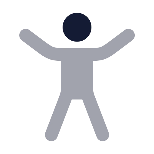 Person Standing Icon in Bulk Rounded style