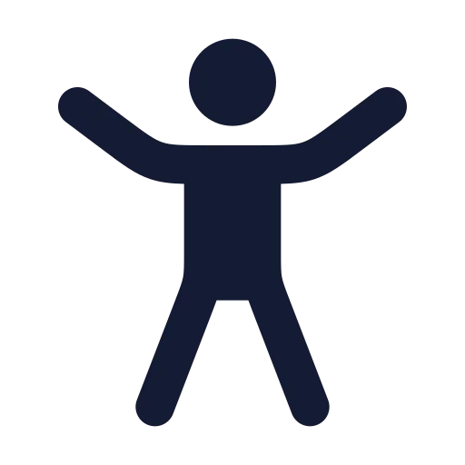 Person Standing Icon in Solid Rounded style