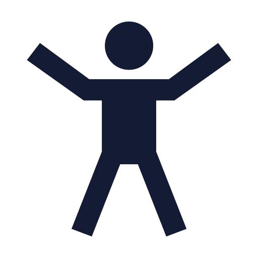 Person Standing Icon in Solid Sharp style