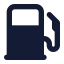 Petrolpump icon with solid standard style