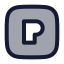 Pexels icon with duotone rounded style