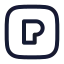 Pexels icon with stroke rounded style
