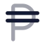 Philippinepeso icon with bulk rounded style