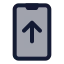 Phonearrowup icon with duotone standard style