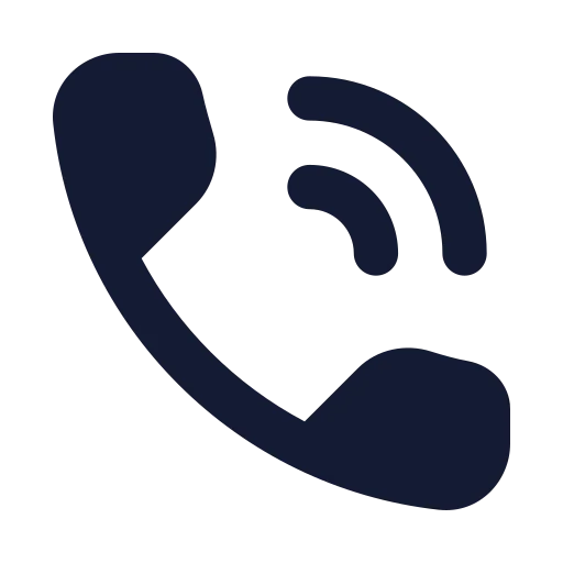 Phone Call Icon in Solid Rounded style