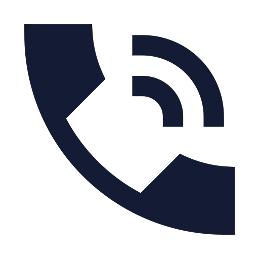Phone Call Icon in Solid Sharp style