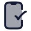 Phonecheck icon with duotone rounded style