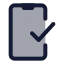 Phonecheck icon with duotone standard style
