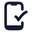 Phonecheck icon with solid rounded style