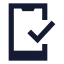 Phonecheck icon with solid sharp style