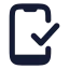 Phonecheck icon with solid standard style