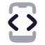 Phonedevelopermode icon with bulk rounded style